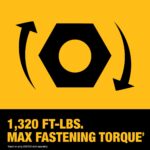 DEWALT 20V MAX XR 1/2" High-Torque Cordless Impact Wrench Kit with Hog Ring Anvil (DCF961GP1) - Image 7