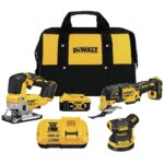 DEWALT DCK300P1 20V MAX XR Brushless 3-Tool Woodworking Kit with Sander, Oscillating Tool & Jig Saw