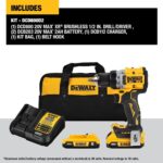 DEWALT 20V MAX XR Brushless Compact Drill/Driver Kit, 2 Batteries & Charger (DCD800D2) - Image 2