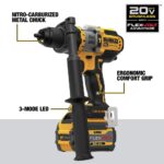 DEWALT FLEXVOLT 20V MAX Cordless Hammer Drill Kit, 1/2-Inch, Brushless with 6.0Ah Battery & Charger (DCD999T1) - Image 8