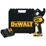 DEWALT DCE155D1 20V MAX Cordless ACSR Cable Cutting Tool Kit with Guillotine Blade and LED Light