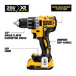 DEWALT DCD791D2 20V MAX XR Brushless Cordless Drill Kit, 2-Speed, Compact, with Battery & Charger - Image 2