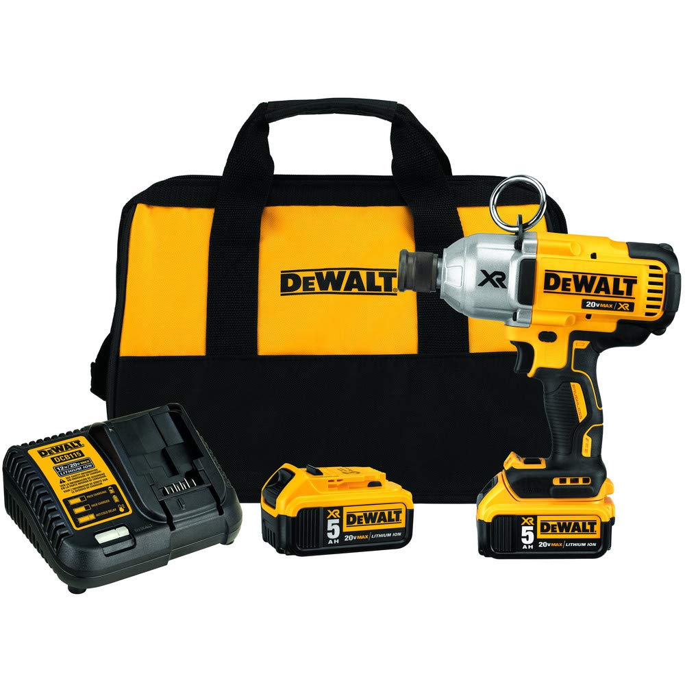 61UBxHiIpEL DEWALT DCF898P2 20V MAX XR Brushless Cordless Impact Wrench Kit, 7/16" Quick Release Chuck, 500 ft-lbs Torque - Image 1
