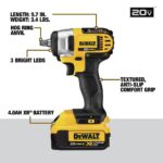 DEWALT 20V MAX Cordless Impact Wrench Kit, 3/8-Inch Hog Ring Anvil (DCF883M2) - Image 4