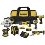 DEWALT 20V MAX Cordless Drill Combo Kit, 7-Tool with Bluetooth Speaker (DCK771D1M1)