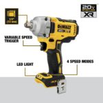DEWALT DCF891P2 20V MAX Impact Wrench 1/2" Cordless Kit with 2 Batteries & Charger - Image 5