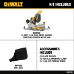 DEWALT 12-Inch Double Bevel Sliding Compound Miter Saw with XPS LED Shadow Light System (DWS780) - Image 2