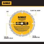 DEWALT 10-Inch Table Saw 15A, 32.5" Rip, Rolling Stand - DWE7491RS Portable Jobsite Saw with 4800 RPM - Image 5