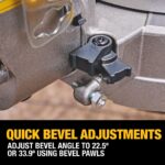 DEWALT 20V MAX XR 12" Double Bevel Sliding Cordless Miter Saw Kit (DCS785WW1) with Battery & Charger - Image 9