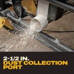 DEWALT 10-Inch Table Saw 15A, 32.5" Rip, Rolling Stand - DWE7491RS Portable Jobsite Saw with 4800 RPM - Image 8