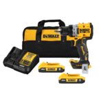 DEWALT 20V MAX XR Brushless Compact Drill/Driver Kit, 2 Batteries & Charger (DCD800D2)